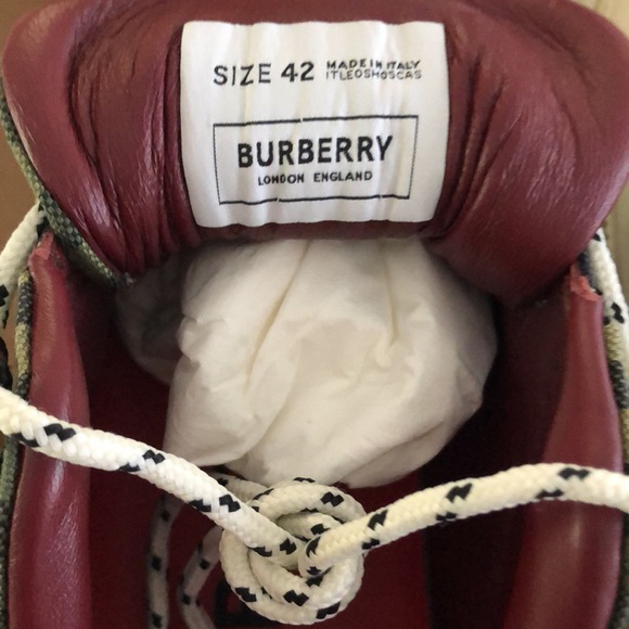 Burberry Military Green Low Top Sneakers - Picture 9 of 15